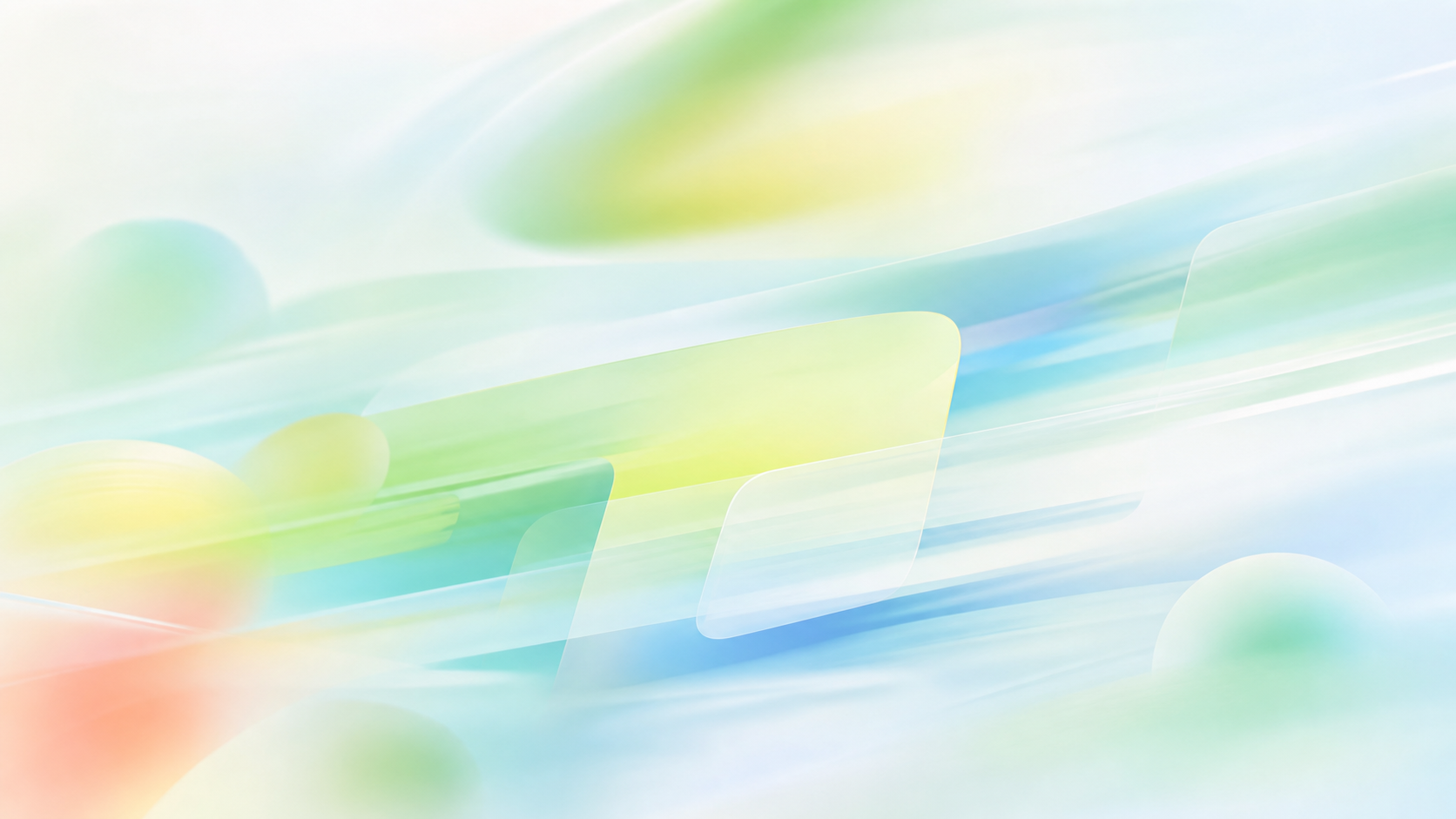 Abstracte mintgroene en blauwe lichtvormen